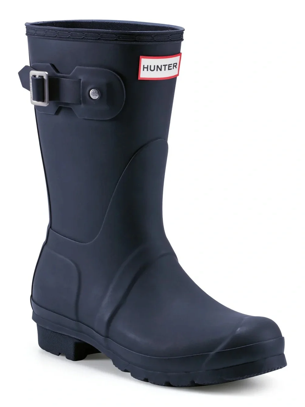 HUNTER Women's Original Short Rain Boots Navy Blue Waterproof Size 9 NEW